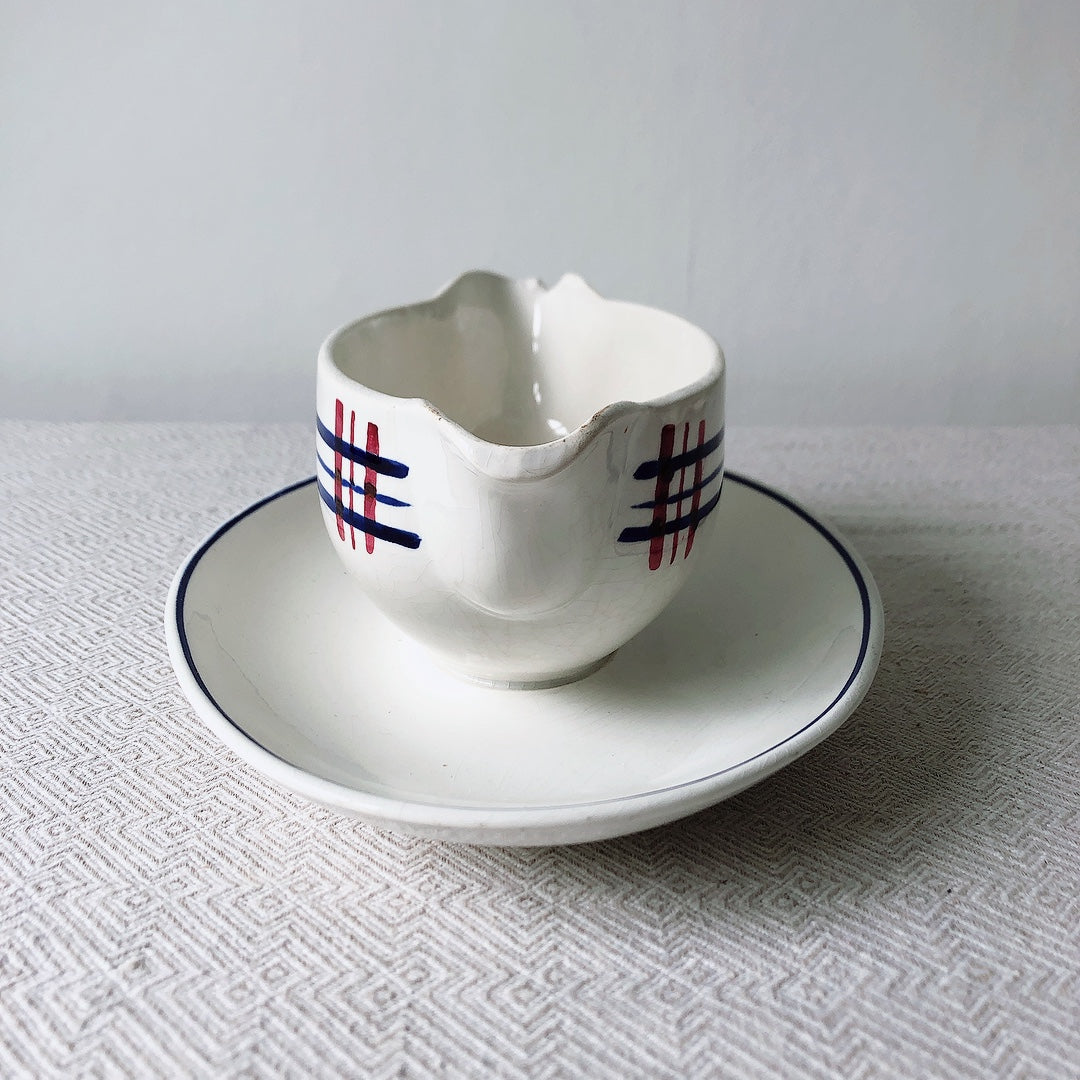ディゴワンサルグミンヌ Digoin&sarreguemines 『POITOU』ソーシエール フランスアンティーク食器 フランス蚤の市・ブロカント