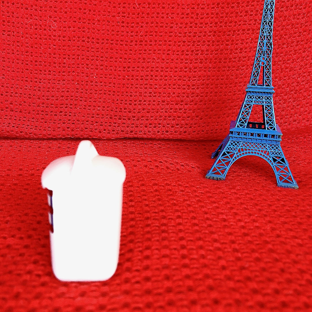 フランスアンティーク HBCM Béarn クレイユエモントロー バスク柄 陶器キャニスター 「ルージュ・マリン」Fフランスアンティーク ブロカント 蚤の市