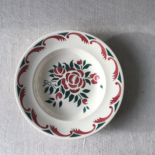 フランスアンティーク・食器・皿・プレート ブロカント Longwy Alsace・ロンウィー スーププレート E