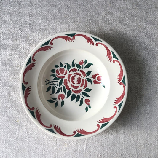 フランスアンティーク・食器・皿・プレート ブロカント Longwy Alsace・ロンウィー スーププレート H