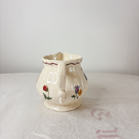 ディゴワンサルグミンヌ Digoin＆sarreguemines アグレスト ミルクポット　フランスアンティーク食器 フランス蚤の市・ブロカント