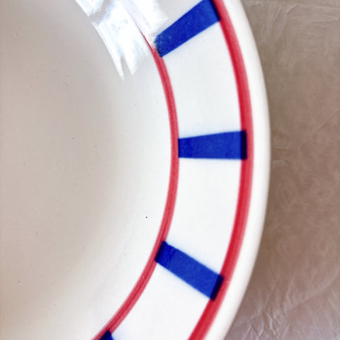 ムーランデルー Moulin des Loups バスク柄 キャロットプレート フランスアンティーク食器 ブロカント 蚤の市