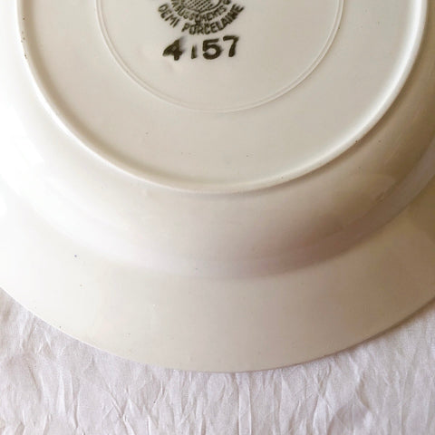 サンタマン　Saint amand バスク柄スーププレート、クルーズプレート フランスアンティーク食器 ブロカント 蚤の市