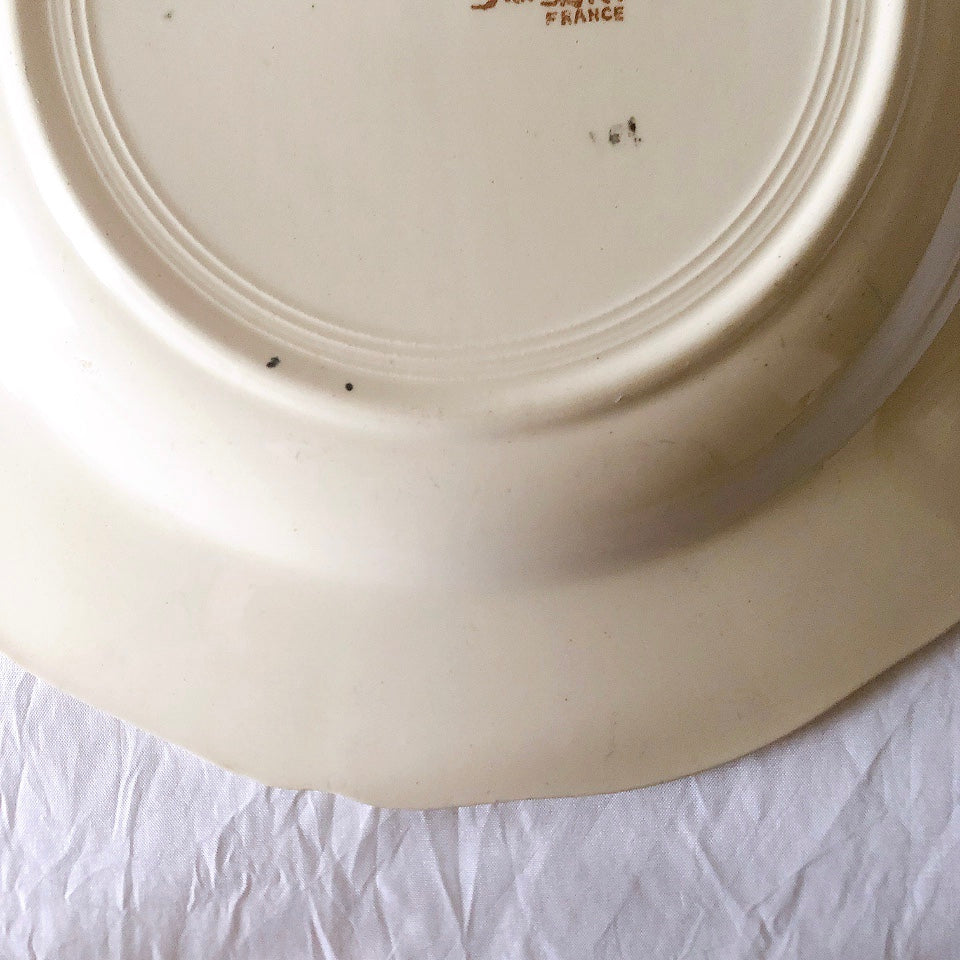 ディゴワンサルグミンヌ Digoin＆sarreguemines アグレスト 深皿 クルーズプレート 23㎝ フランスアンティーク食器 フランス蚤の市・ブロカント