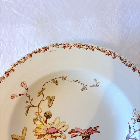 リュネヴィル  マーガレット MARGUERITE スーププレート フランスアンティーク食器　蚤の市　ブロカント
