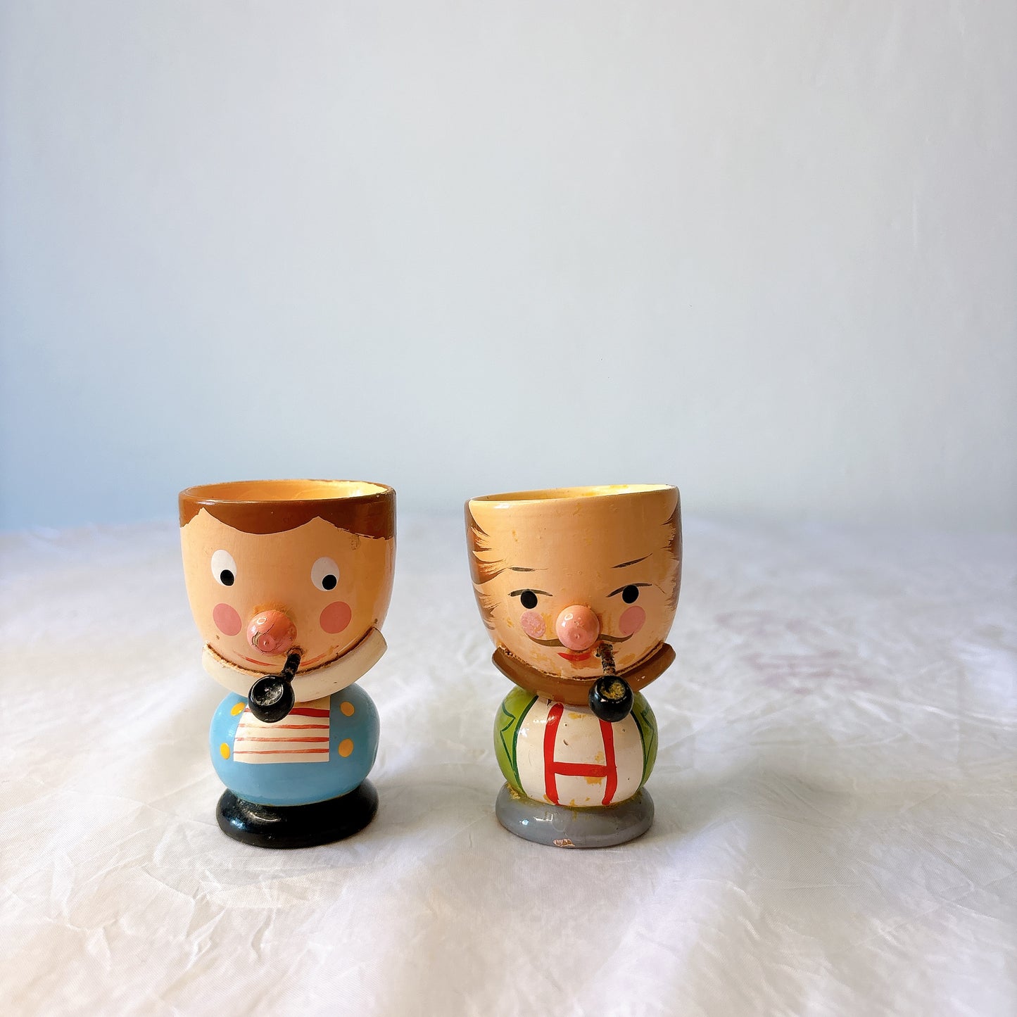 フランス 木製コクティエ　エッグスタンド　フランスアンティークキッチン雑貨　ブロカント　蚤の市