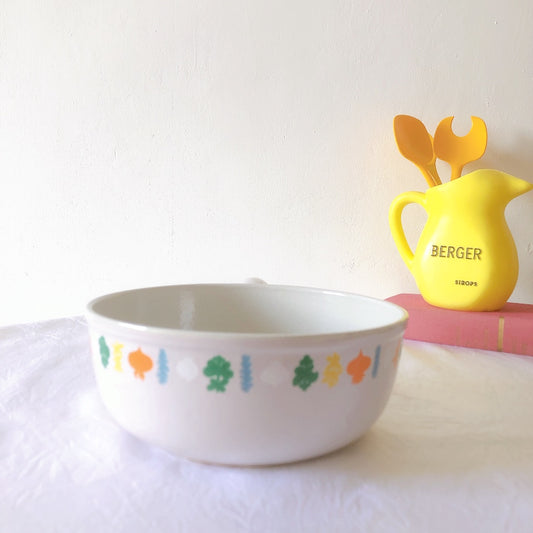 フランス　ルクルーゼ ヴィンテージ ホーロー鍋　フォンデュ鍋大型　フランスアンティーク　ブロカント　蚤の市　