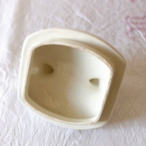 フランスアンティーク サンタマン バスク柄陶器キャニスター 「イエロー・ブルー」 フランスアンティーク食器　ブロカント　蚤の市