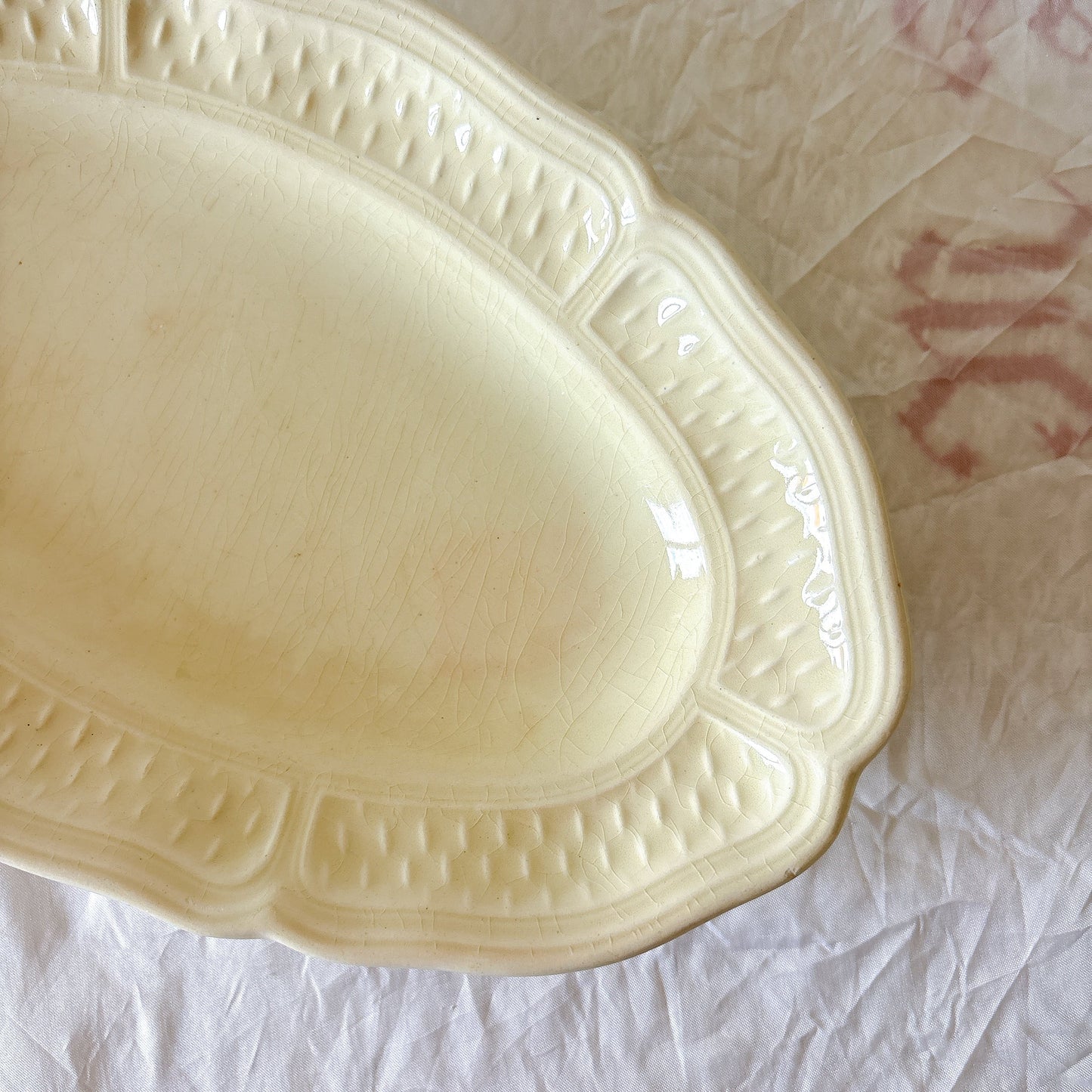 GIEN ジアン ラヴィエ 前菜用皿 白 フランスアンティーク食器 

