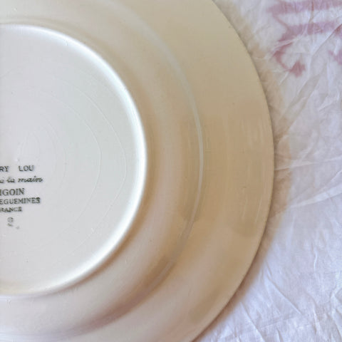 フランスアンティーク ディゴワンサルグミンヌ MARY LOU マリールー デザートプレート 花柄 Digoin Sarreguemines アンティーク食器