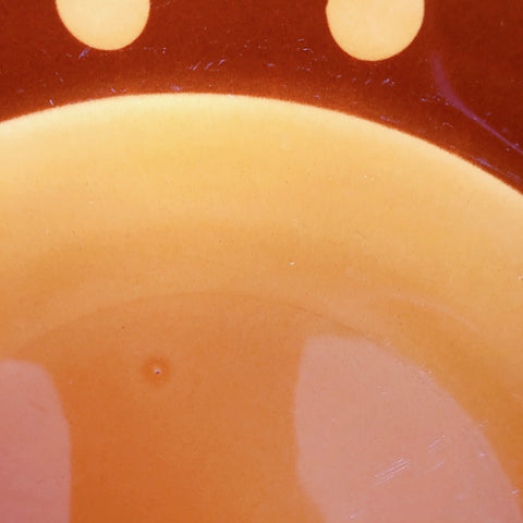 フランス アンティークスーププレート 深皿 D ディゴワン&サルグミンヌ マロンドット柄 人気シリーズ アンティーク食器 ヴィンテージ食器　ブロカント　蚤の市