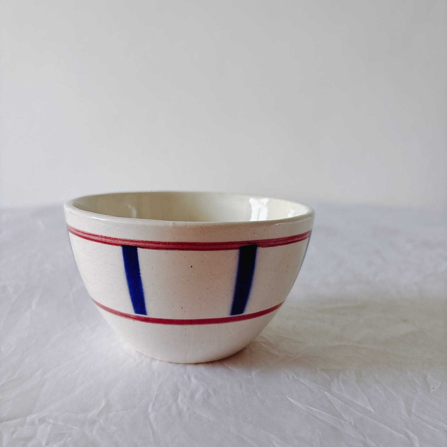 ディゴワンサルグミンヌ バスク柄 コーヒーカップ 200ml『ルージュ・マリン』 フランスアンティーク食器 蚤の市　ブロカント　バスク柄食器