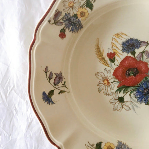 ディゴワンサルグミンヌ Digoin＆sarreguemines アグレスト 深皿 クルーズプレート 23㎝ フランスアンティーク食器 フランス蚤の市・ブロカント