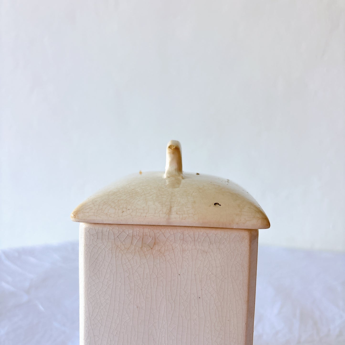 フランスアンティーク Badonviller バドンヴィレー CAFE キャニスター アールデコ 陶器 コーヒー保存容器 フレンチキッチンヴィンテージ