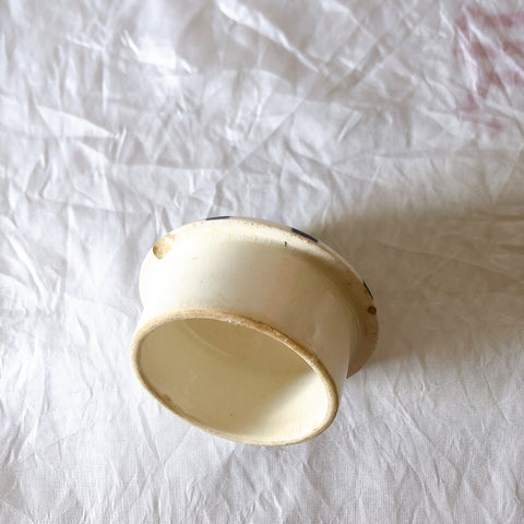 クレイユモントロー HBCM Béarn バスク柄 コーヒー／ティポット「レッド・ブルー」フランスアンティーク食器 ブロカント 蚤の市　アンティーク食器 バスク柄アンティーク