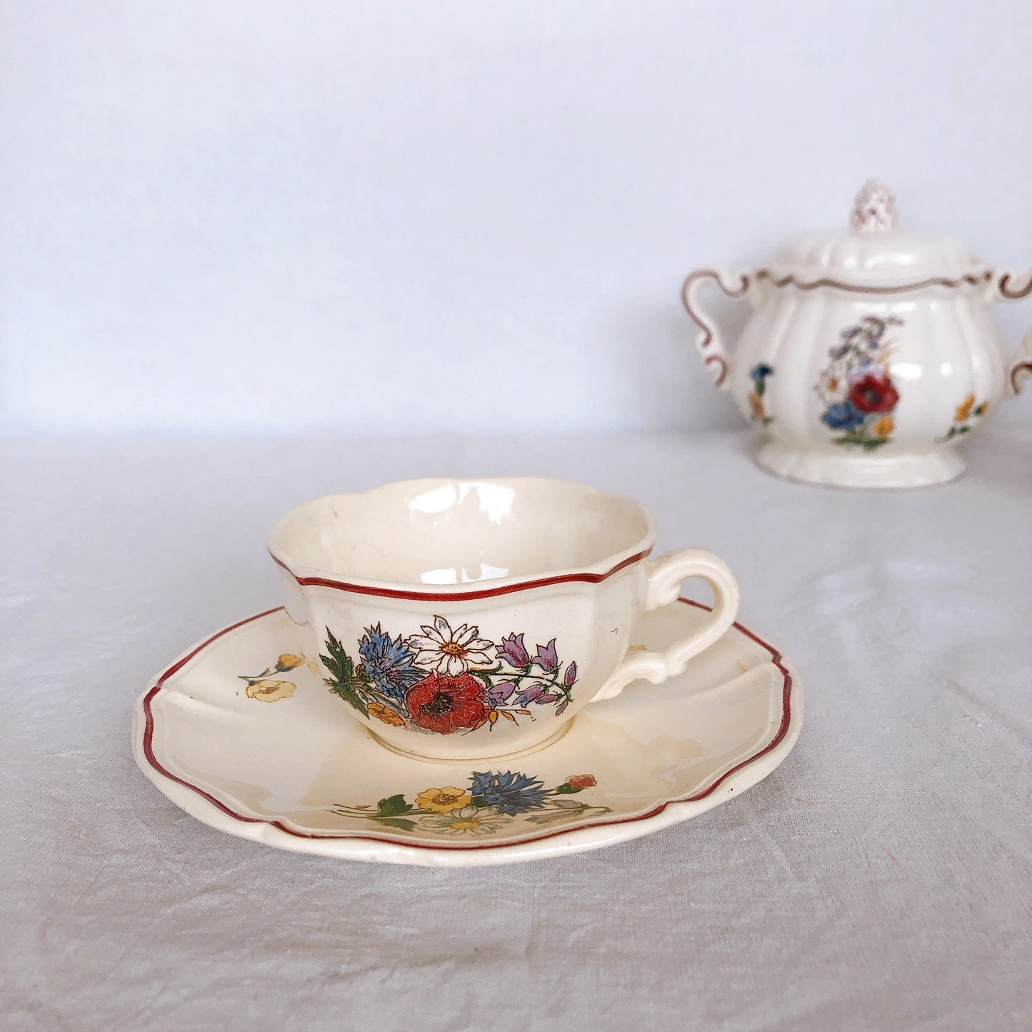 ご予約　お纏め　フランスアンティーク ラヴィエ ヴィエイヤーボルドー 他　フランスアンティーク食器 ブロカント・蚤の市