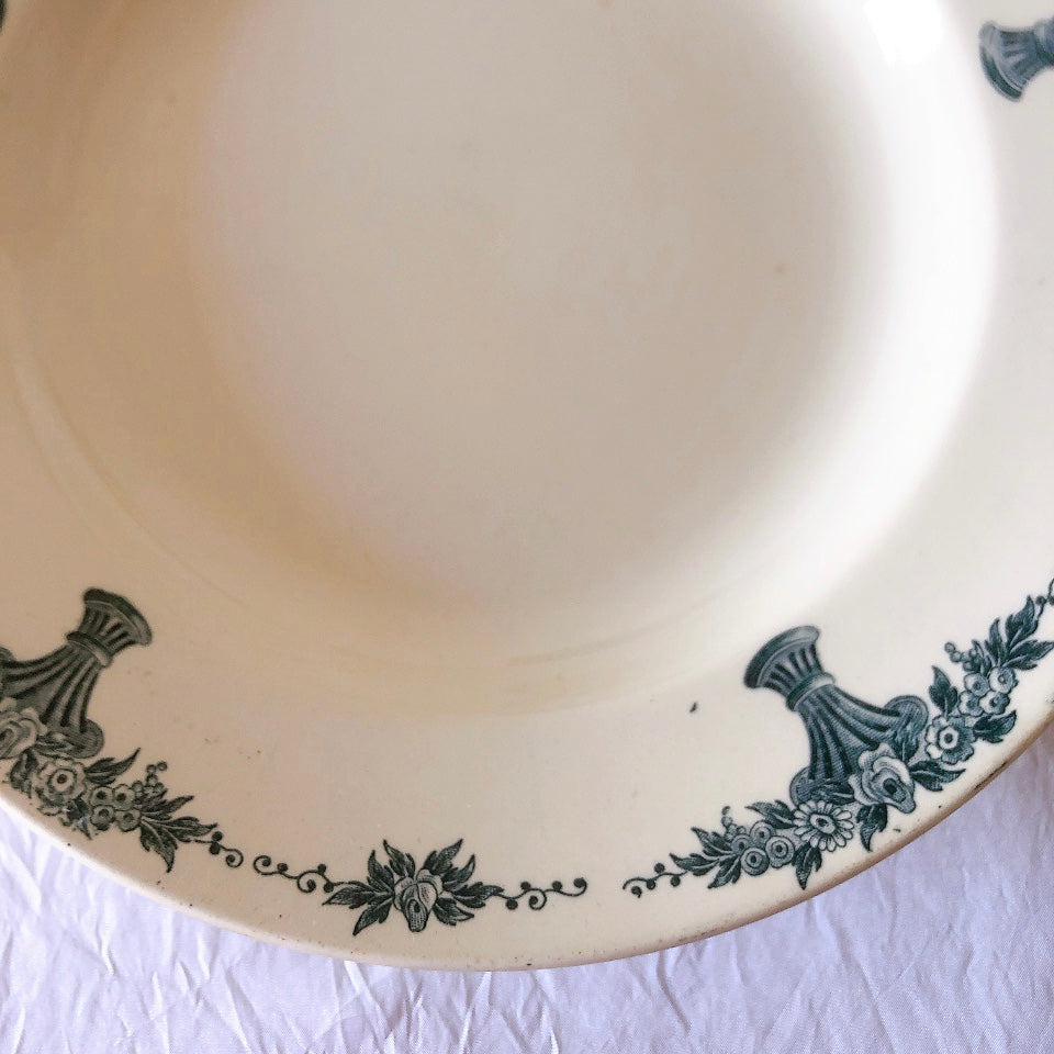 フランスアンティーク ロンシャン LONGCHAMP "Versailles Ennege"ヴェルサイユ　エネジェ クルーズプレート　フランスアンティーク食器 ブロカントアンティーク