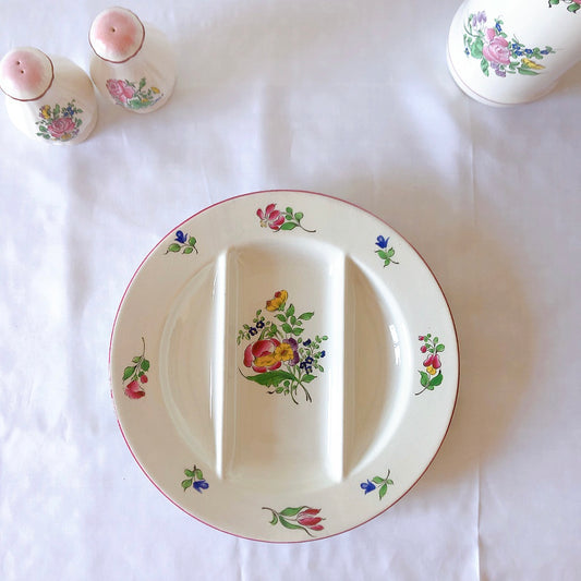 リュネヴィル " Réverbère"シリーズ アスパラプレート C フランスアンティーク食器 蚤の市 ブロカント