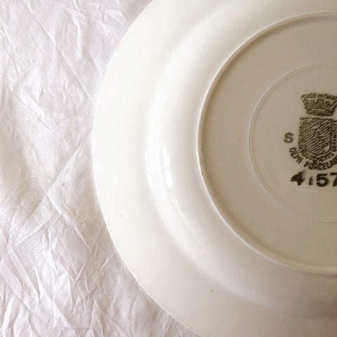 サンタマン　Saint amand バスク柄スーププレート、クルーズプレート フランスアンティーク食器 ブロカント 蚤の市