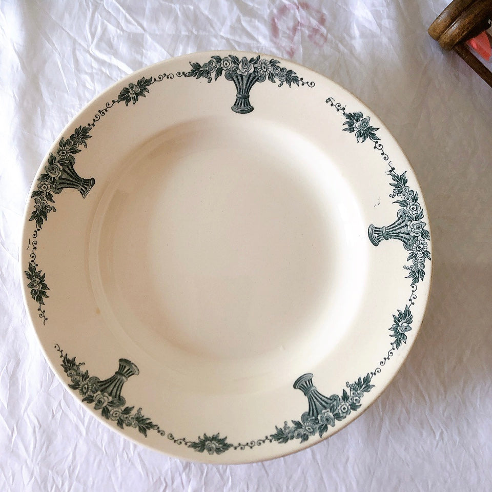フランスアンティーク ロンシャン LONGCHAMP "Versailles Ennege"ヴェルサイユ　エネジェ クルーズプレート　フランスアンティーク食器 ブロカントアンティーク