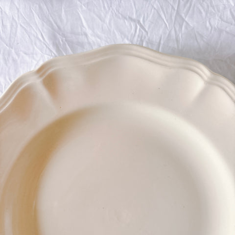 フランス ディゴワン＆サルグミンヌ 花リム ディナープレート 平皿 フランスアンティーク食器 ブロカント　蚤の市