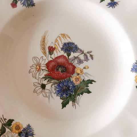 ディゴワンサルグミンヌ Digoin＆sarreguemines アグレスト 深皿 クルーズプレート フランスアンティーク食器 フランス蚤の市・ブロカント