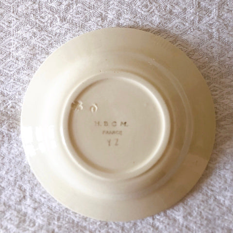 ショワジールロワ　HB & Cie Choisy le Roi『ローズ』ディネット　スーププレート　深皿　フランスアンティーク食器　ブロカントアンティーク　蚤の市