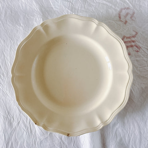 フランス ディゴワン＆サルグミンヌ 花リム ディナープレート 平皿 フランスアンティーク食器 ブロカント　蚤の市