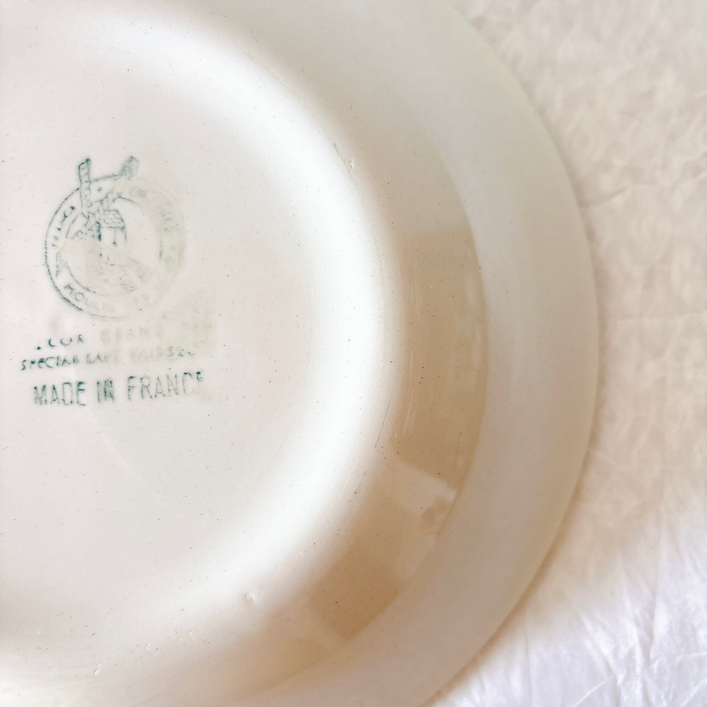 ムーランデルー Moulin des Loups バスク柄 キャロットプレート フランスアンティーク食器 ブロカント 蚤の市