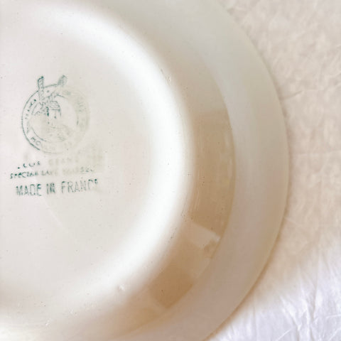 ムーランデルー Moulin des Loups バスク柄 キャロットプレート フランスアンティーク食器 ブロカント 蚤の市