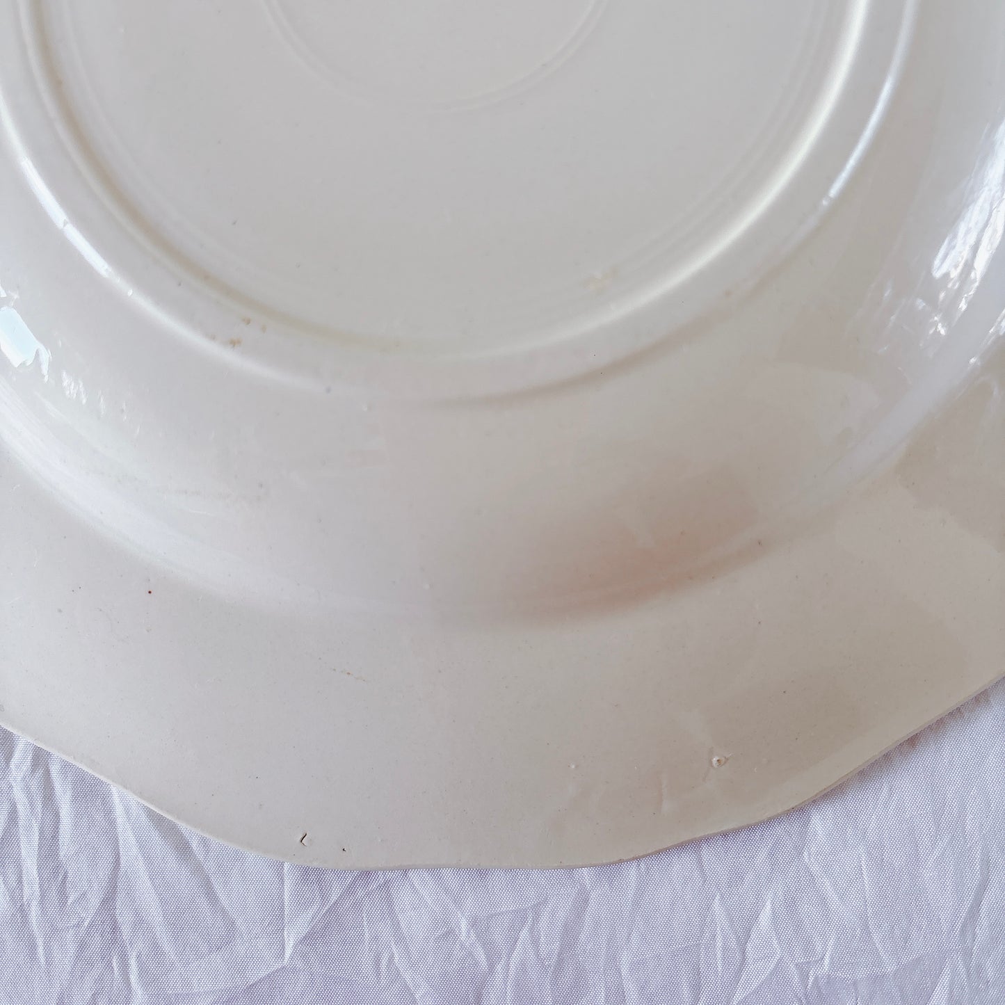 フランス ディゴワン＆サルグミンヌ 花リム スーププレート 深皿 フランスアンティーク食器 ブロカント　蚤の市