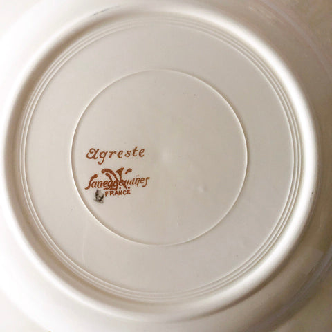 ディゴワンサルグミンヌ Digoin＆sarreguemines アグレスト 深皿 クルーズプレート フランスアンティーク食器 フランス蚤の市・ブロカント