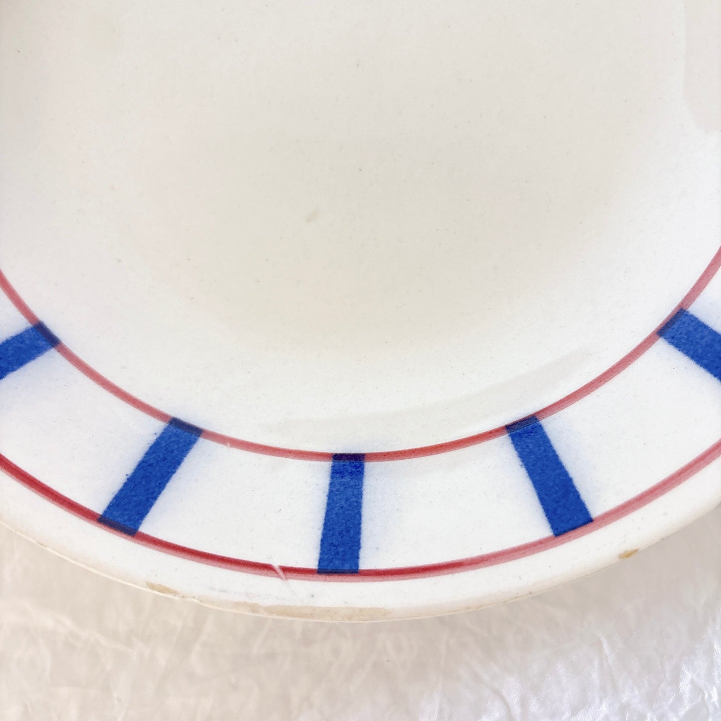 ムーランデルー Moulin des Loups バスク柄 キャロットプレート フランスアンティーク食器 ブロカント 蚤の市