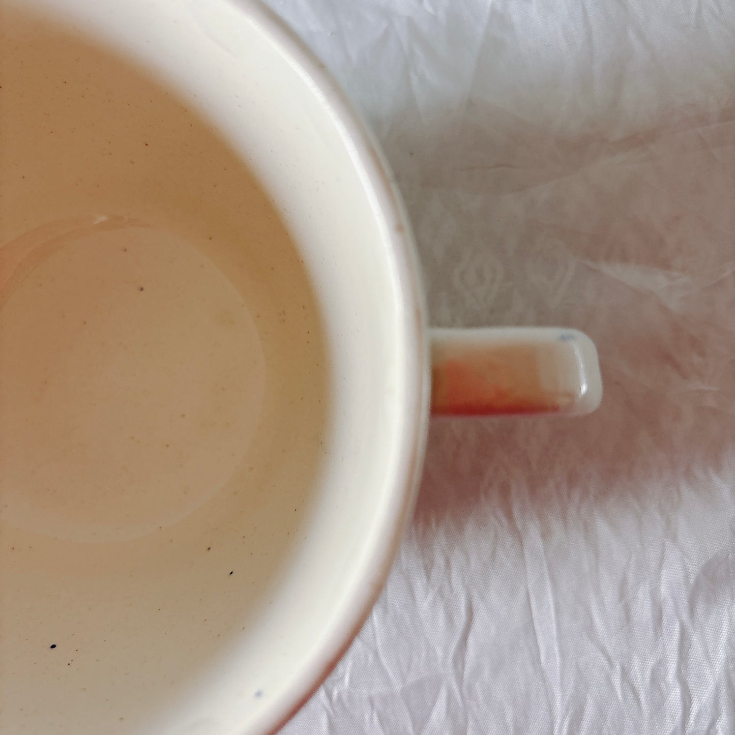 ディゴワンサルグミンヌ バスク柄 コーヒーカップ 200ml『ルージュ・マリン』 フランスアンティーク食器 蚤の市　ブロカント　バスク柄食器