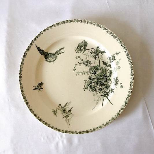 フランスアンティーク GRAND DEPOT E.Bourgeois グランデポ エミールブルジョワ ディナープレート 平皿 A フランスアンティーク食器 ブロカント 蚤の市