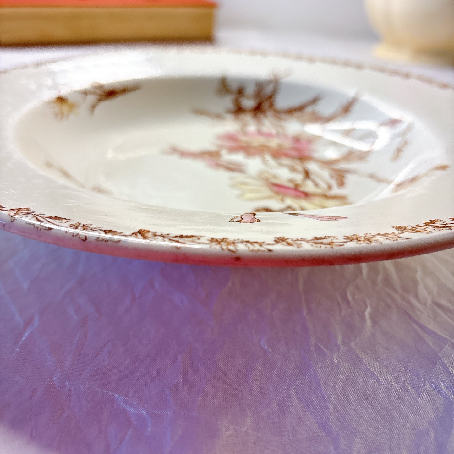 リュネヴィル  マーガレット MARGUERITE スーププレート フランスアンティーク食器　蚤の市　ブロカント