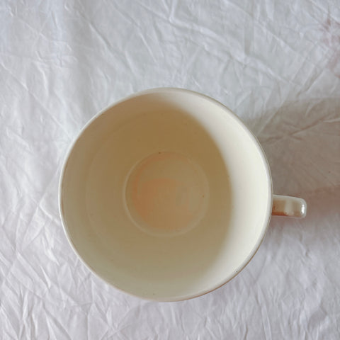 ディゴワンサルグミンヌ バスク柄 コーヒーカップ 200ml『ルージュ・マリン』 フランスアンティーク食器 蚤の市　ブロカント　バスク柄食器