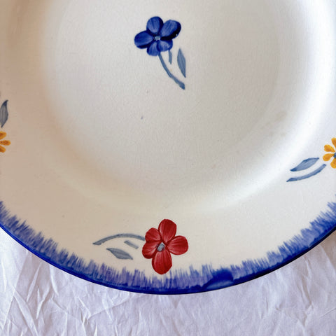 フランスアンティーク ディゴワンサルグミンヌ MARY LOU マリールー デザートプレート 花柄 Digoin Sarreguemines アンティーク食器