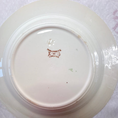 リュネヴィル  マーガレット MARGUERITE スーププレート フランスアンティーク食器　蚤の市　ブロカント