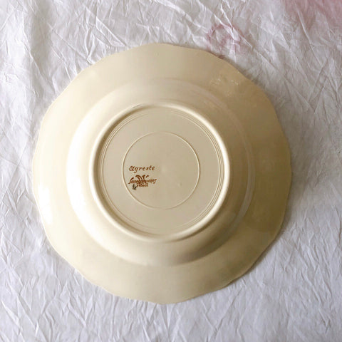 ディゴワンサルグミンヌ Digoin＆sarreguemines アグレスト 深皿 クルーズプレート フランスアンティーク食器 フランス蚤の市・ブロカント