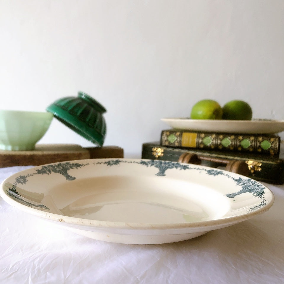 フランスアンティーク ロンシャン LONGCHAMP "Versailles Ennege"ヴェルサイユ　エネジェ クルーズプレート　フランスアンティーク食器 ブロカントアンティーク