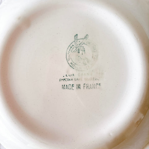 ムーランデルー Moulin des Loups バスク柄 キャロットプレート フランスアンティーク食器 ブロカント 蚤の市