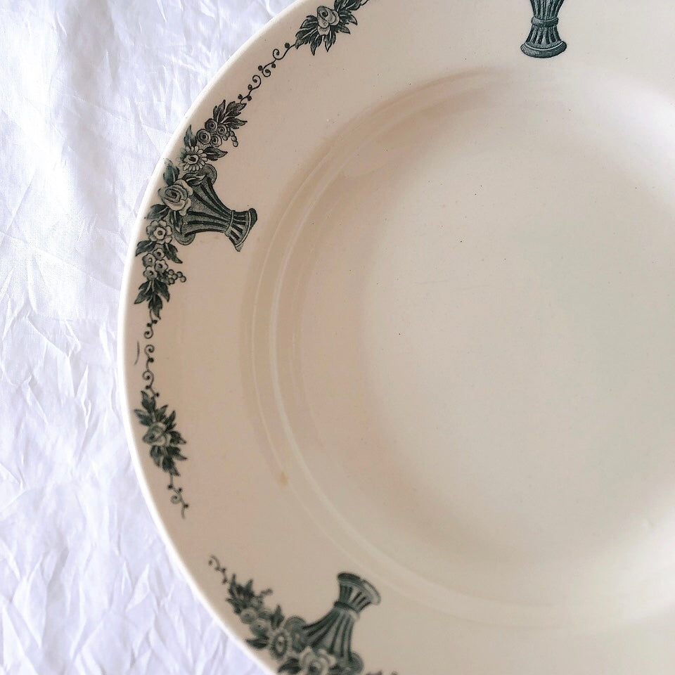 フランスアンティーク ロンシャン LONGCHAMP "Versailles Ennege"ヴェルサイユ　エネジェ クルーズプレート　フランスアンティーク食器 ブロカントアンティーク