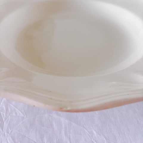 フランス ディゴワン＆サルグミンヌ 花リム スーププレート 深皿 フランスアンティーク食器 ブロカント　蚤の市