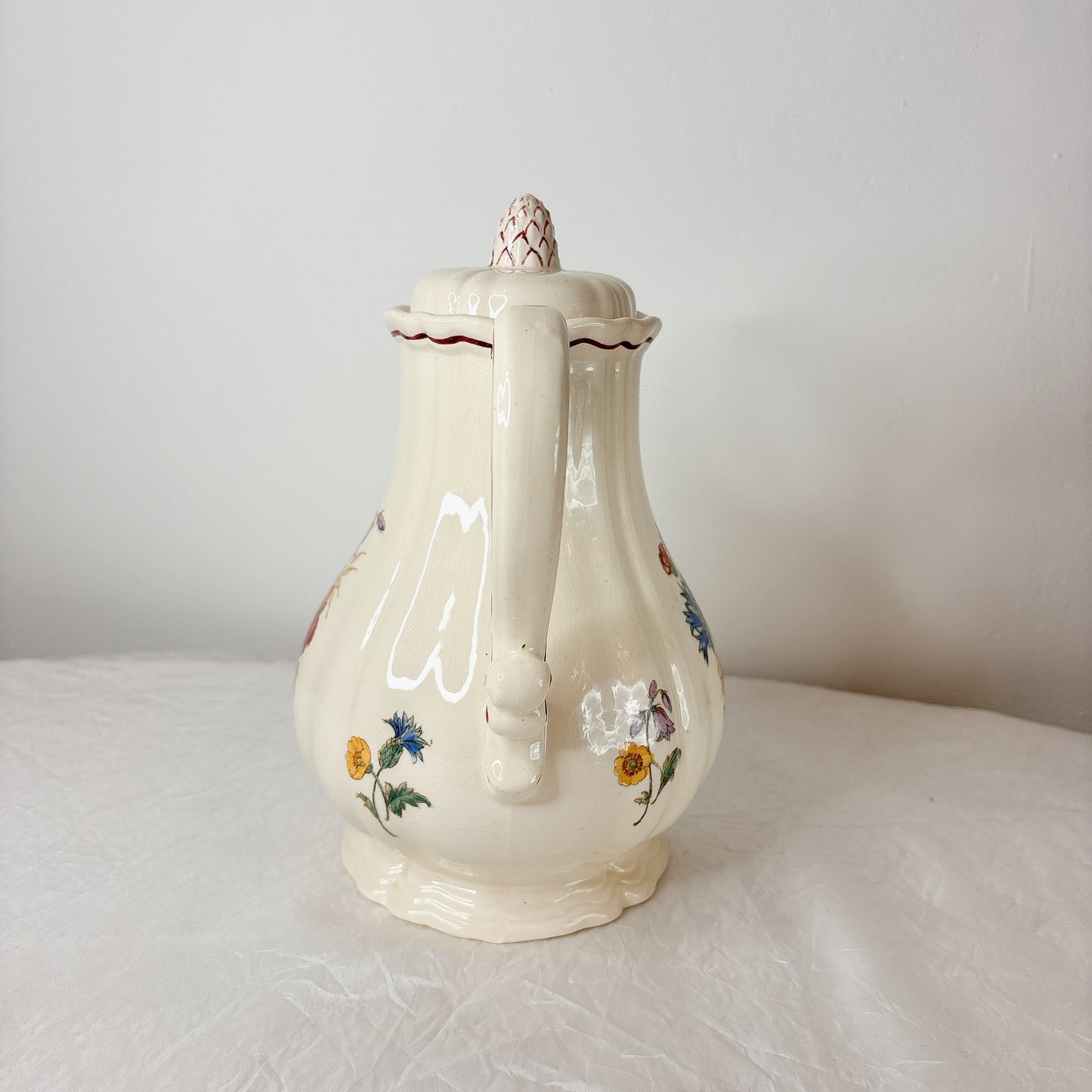 ディゴワンサルグミンヌ Digoin＆sarreguemines アグレスト コーヒー/ティーポット フランスアンティーク食器 フランス蚤の市・ブロカント