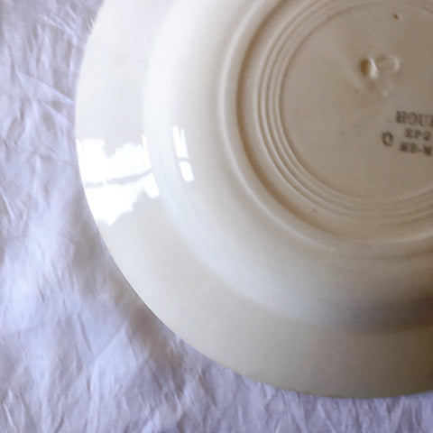 ご予約フランスアンティーク クレイユモントロー HOUX　柊　スーププレート・深皿 フランスアンティーク食器　ブロカント　蚤の市