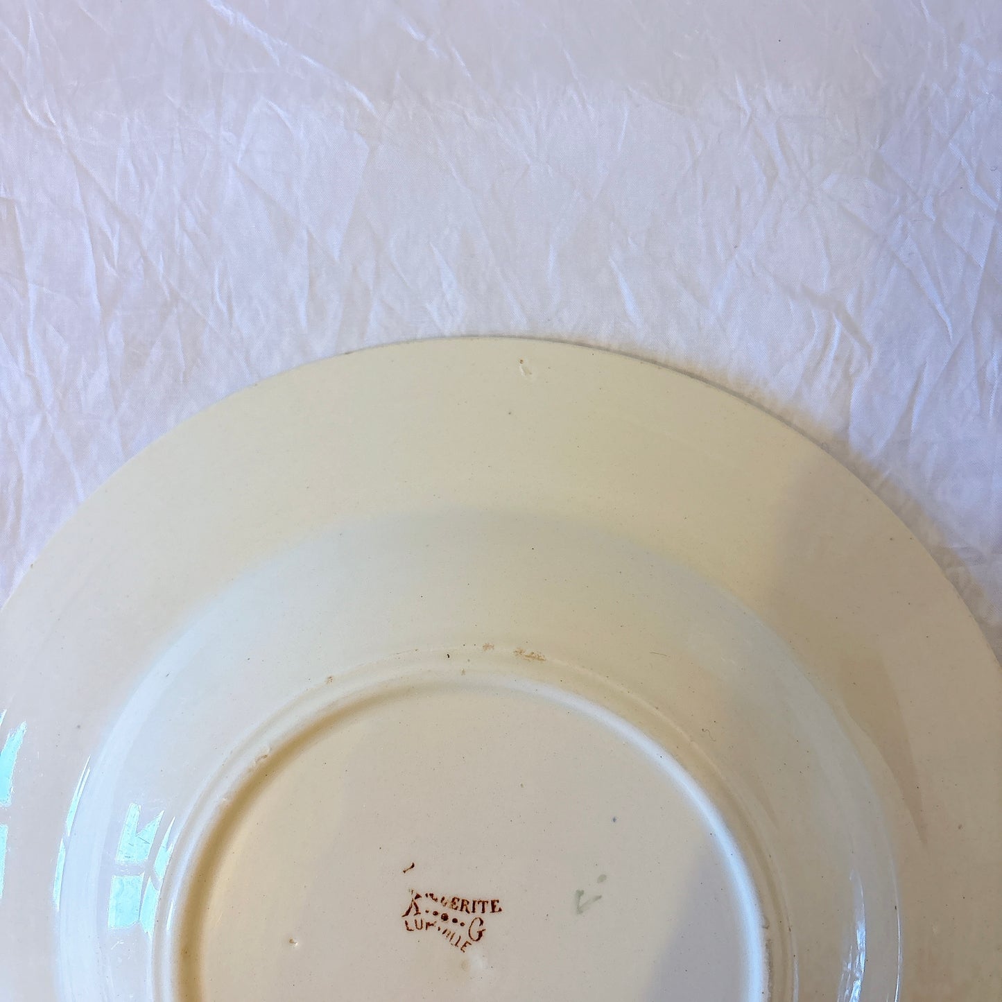 リュネヴィル  マーガレット MARGUERITE スーププレート フランスアンティーク食器　蚤の市　ブロカント
