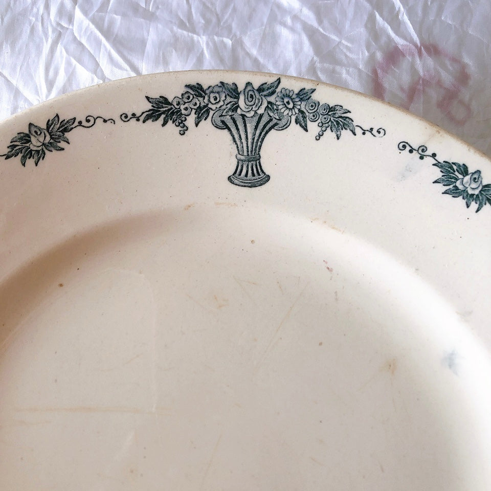 フランスアンティーク ロンシャン LONGCHAMP "Versailles Ennege"ヴェルサイユ　エネジェ 大皿 フランスアンティーク食器 ブロカントアンティーク