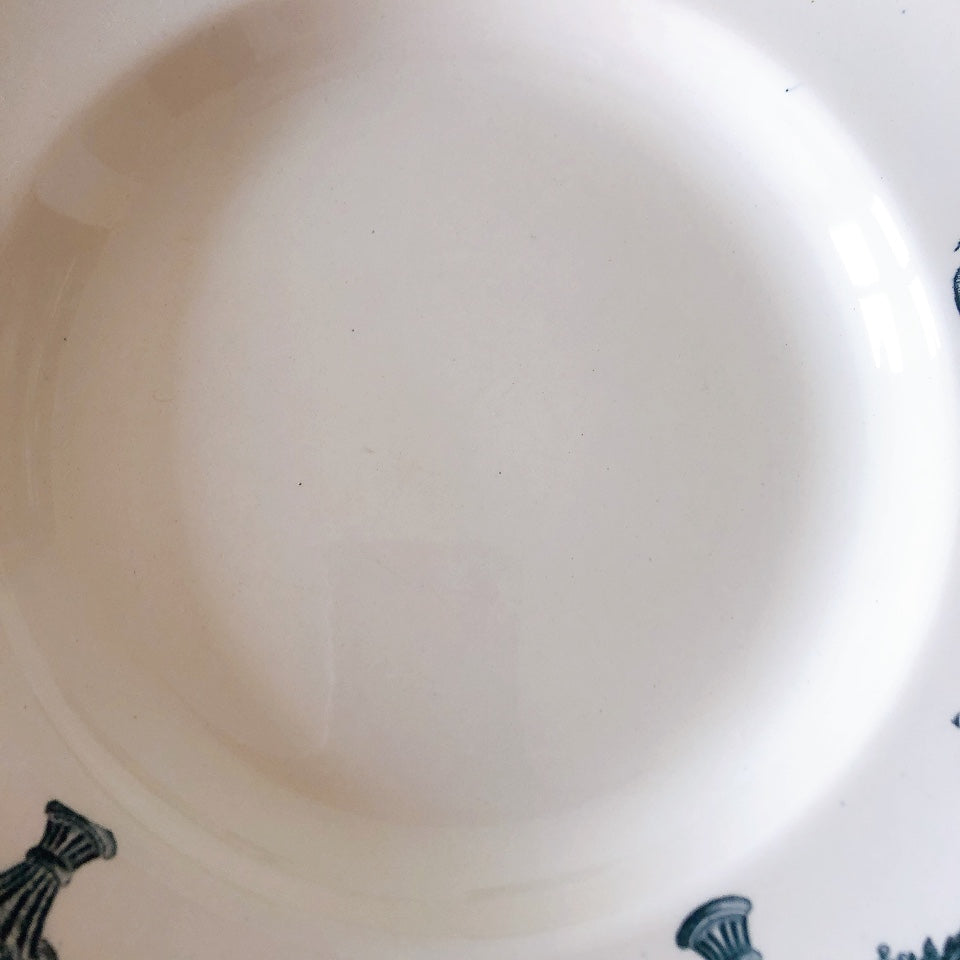 フランスアンティーク ロンシャン LONGCHAMP "Versailles Ennege"ヴェルサイユ　エネジェ クルーズプレート　フランスアンティーク食器 ブロカントアンティーク