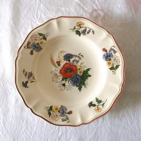 ディゴワンサルグミンヌ Digoin＆sarreguemines アグレスト 深皿 クルーズプレート 23㎝ フランスアンティーク食器 フランス蚤の市・ブロカント